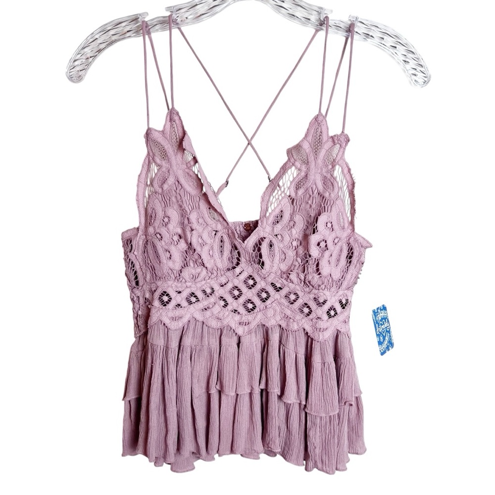 NWT FP One By Free People Adella Cami Mauve Size S